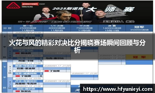 火花与风的精彩对决比分揭晓赛场瞬间回顾与分析